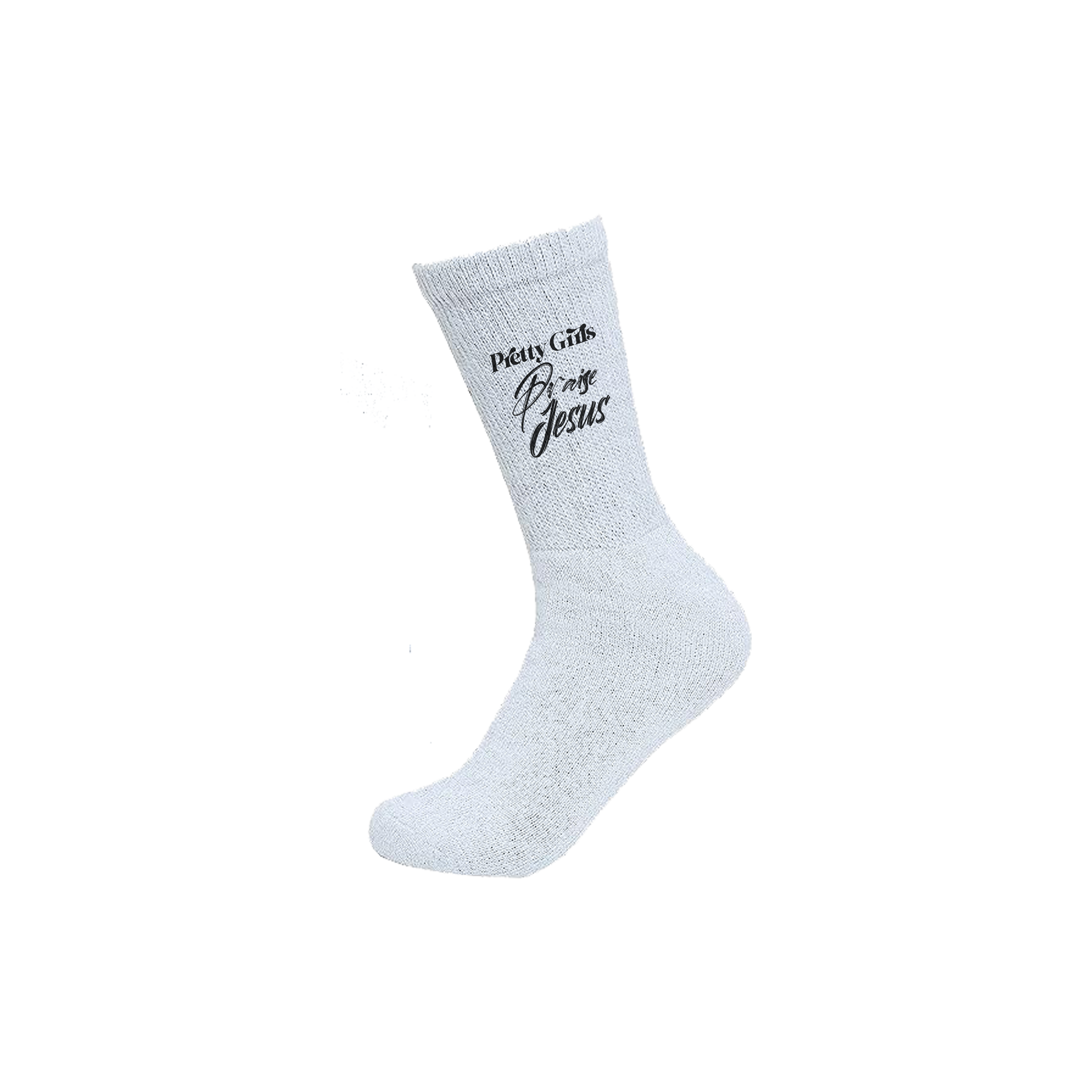 Pretty Girls Praise Jesus Socks